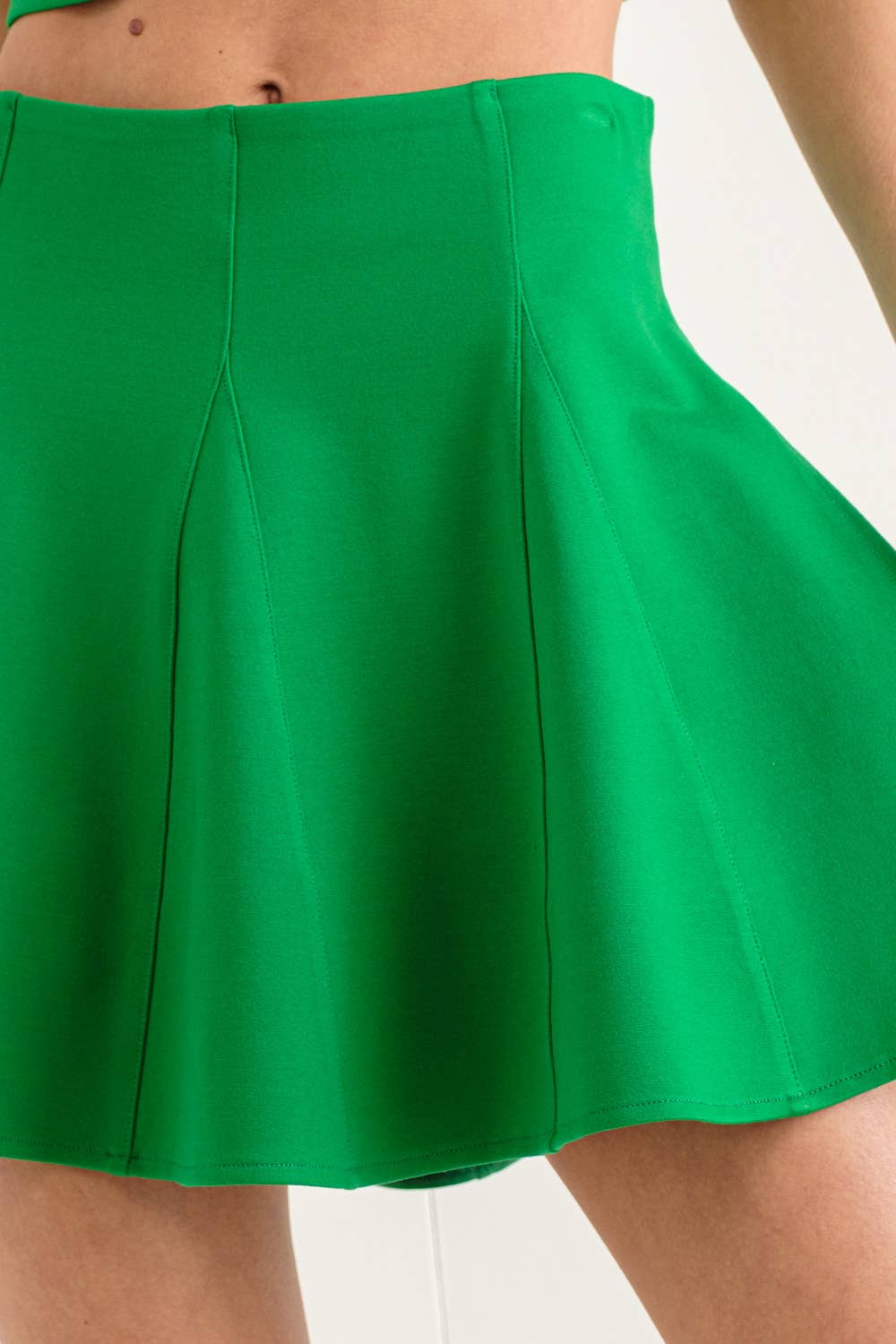 4 PANNEL MINI TENNIS SKORT (ST# FRSK1333N): KELLY GREEN / SML(222)