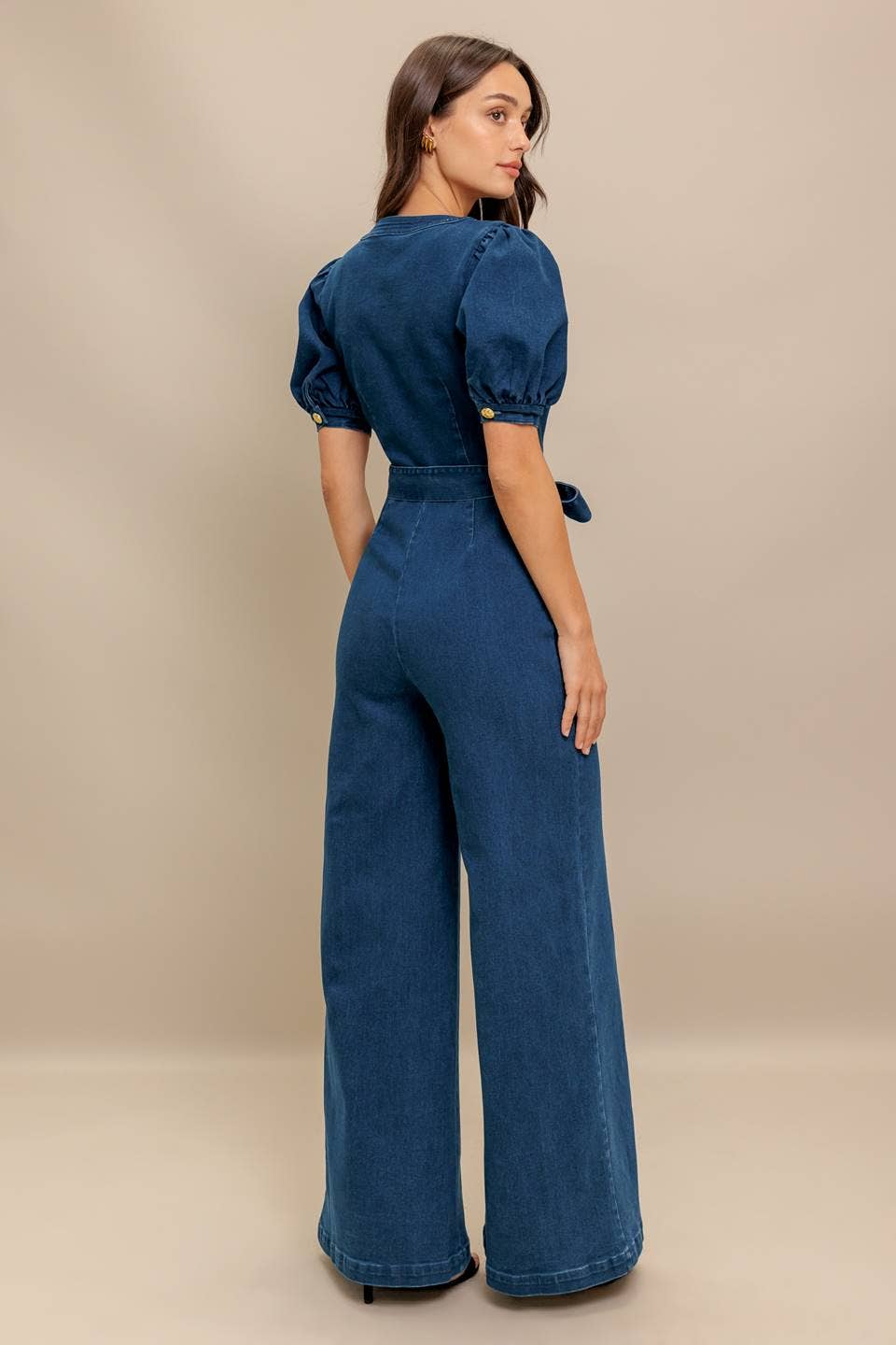 A washed denim jumpsuit - IP8980:INDIGO / Contemporary