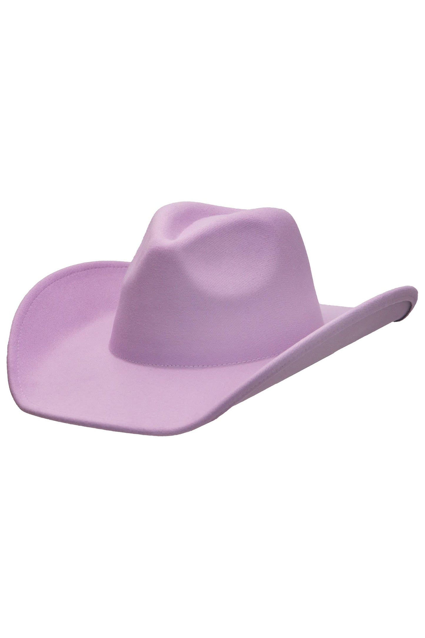Blank Solid Felt Yeehaw Cowboy Hat: CHARCOAL / ONE SIZE